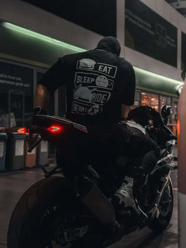 Eat Sleep Ride Repeat Oversize T-Shirt